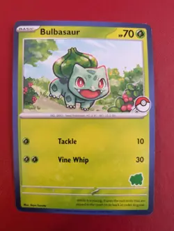 Pokemon Card Bulbasaur My First Battle Bulbasaur Stamp Near Mint Unique! Blue - Image 5