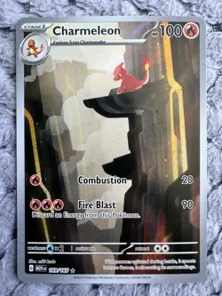 Charmeleon 169/165 Rare Holo Scarlet & Violet 151 Pokemon Card 2023 NEAR MINT - Image 1