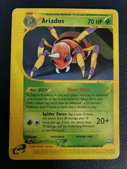 Pokemon Card Ariados 3/147 Aquapolis Non-Holo Rare WOTC - Image 1