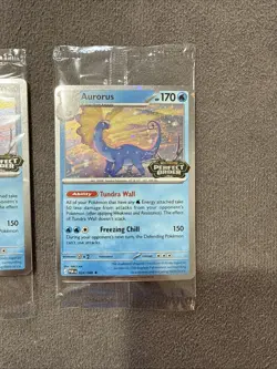 2x Pokemon Aurorus Perfect Order Promo Stamped Card 024/088 TCG SEALED - Image 2