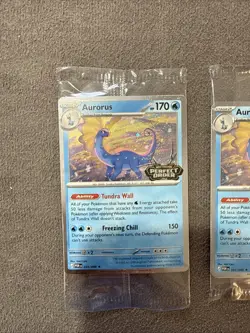 2x Pokemon Aurorus Perfect Order Promo Stamped Card 024/088 TCG SEALED - Image 3