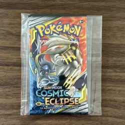 Pokemon Sun & Moon Cosmic Eclipse Sealed Booster Pack 10 Cards English 2019 - Image 1