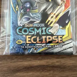 Pokemon Sun & Moon Cosmic Eclipse Sealed Booster Pack 10 Cards English 2019 - Image 5