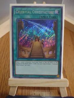 Yu-Gi-Oh Card Celestial Observatory CYHO-EN064 Secret Rare 1st Edition TCG Item. - Image 1