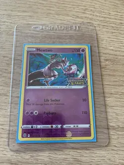 Pokemon Mewtwo TCG 056/172 Brilliant Stars Stamped Promo Card Reverse Holo - Image 1