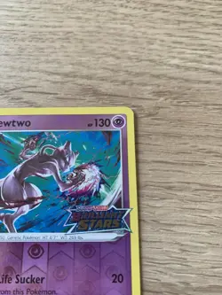 Pokemon Mewtwo TCG 056/172 Brilliant Stars Stamped Promo Card Reverse Holo - Image 4