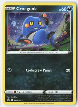 Croagunk - (Cosmos Holo) Holofoil SWSH: Sword & Shield Promo Cards SWSH245 NM - Image 1