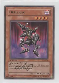 Drillago 1st Ed. YuGiOh Invasion of Chaos #IOC-026 2004 READ - Image 1