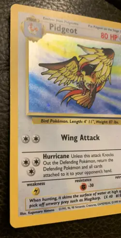 Pidgeot 8/64 Holo - Jungle Set Pokemon Card - Rare - MP - Image 2