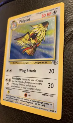 Pidgeot 8/64 Holo - Jungle Set Pokemon Card - Rare - MP - Image 3