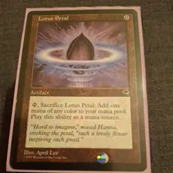 Wizards of the Coast Lotus Petal Tempest Artifact Regular English 1997 - Image 1