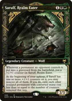 Sarulf, Realm Eater (Showcase) 330 R Kaldheim Magic: The Gathering NM/M - Image 1