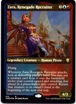 Zara, Renegade Recruiter (Foil Etched) (Foil) Commander Legends, 614 NM - Image 1