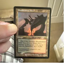 Magic: The Gathering Bloodstained Mire MH3 Retro Foil Rare Land Bruce Brenneise - Image 1