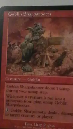 Magic: The Gathering Goblin Sharpshooter Creature Regular Red Onslaught English - Image 2