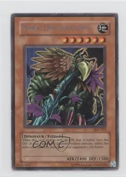 Dark Driceratops Unlimited YuGiOh Invasion of Chaos #IOC-073 2004 READ - Image 1