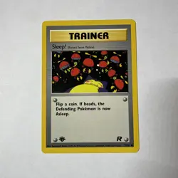 Pokemon TCG Team Rocket 1st Edition Trainer Sleep Snorlax # 79/82 NM Common - Image 1