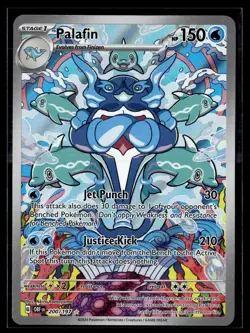 Palafin 200/197 Illustration Rare Obsidian Flames Pokemon NM b1 - Image 1