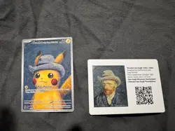 Pokemon TCG Pikachu with Grey Felt Hat Van Gough Promo NM Condition - Image 1