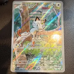 Pokemon Meowth 106/094 Phantasmal Flames Illustration Rare Holo English - Image 1