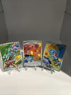 Pokemon First Partner Illustration Collection Series 1 Kanto Gen 1 Starters - Image 1