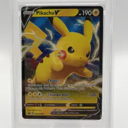 Pikachu V - POKEMON TCG - SWSH Black Star Promo - SWSH061 - PSA 8 2021 - Image 2