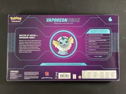 Pokemon Card Vaporeon Vmax Premium Collection Box Factory Sealed (Rip On Bottom) - Image 4