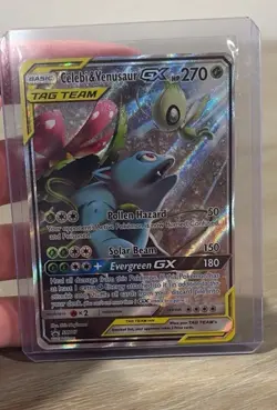 Pokemon TCG Celebi & Venusaur GX SM167 Sun & Moon Promo Tag Team - Image 1