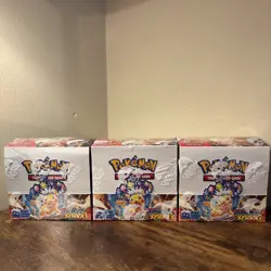 Pokemon TCG Scarlet Violet Surging Sparks Booster Box Sealed, Lot of 3 - Image 1