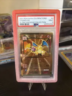 Charizard PSA 9 #4 Celebrations Ultra Premium Collection Metal Promo Pokemon - Image 1