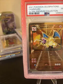 Charizard PSA 9 #4 Celebrations Ultra Premium Collection Metal Promo Pokemon - Image 3