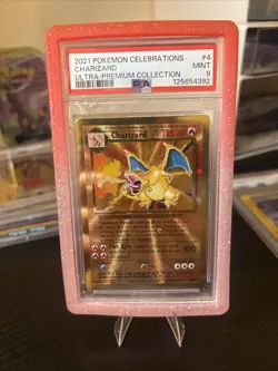 Charizard PSA 9 #4 Celebrations Ultra Premium Collection Metal Promo Pokemon - Image 4