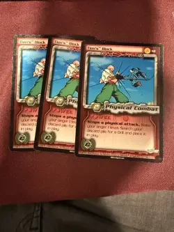 DBZ ccg 3X tiens block Cell Games Saga Staple 92 Dragon Ball Z TCG Card Playset - Image 1