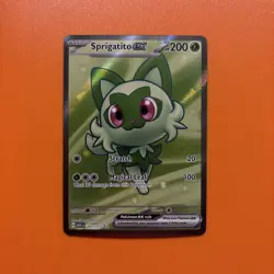 Pokemon TCG Sprigatito EX Ultra Rare Full Art Holo 251/217 Scarlet & Violet - Image 1