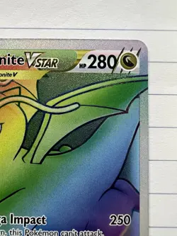 Pokemon Go Card TCG Dragonite VSTAR 081/078 Rainbow Secret Rare - Image 4