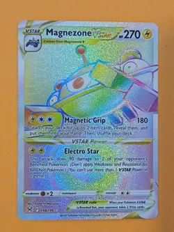 Pokemon Sword & Shield Lost Origin Magnezone VSTAR 198/196 Rainbow Secret Rare - Image 2