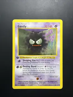 Gastly 50/102 - 1st Edition Base Set Shadowless - Pokemon 1999 (A) - Image 1