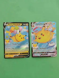 Pokemon Celebrations Flying Pikachu V 006/025 Flying Pikachu VMAX 007/025 - Image 1