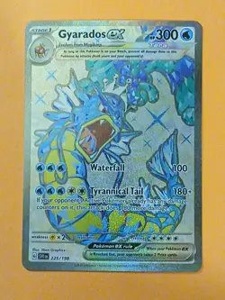 Pokemon & Violet Base Set Gyarados ex 225/198 Full Art Tera - Image 1