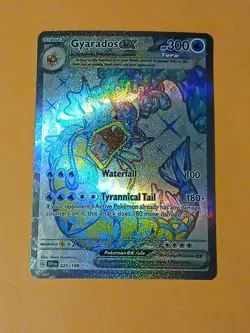 Pokemon & Violet Base Set Gyarados ex 225/198 Full Art Tera - Image 4