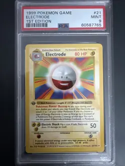 1999 Pokemon Game Electrode 1st Edition Mint 9 - Image 1