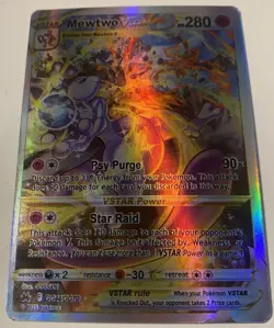 Pokemon Mewtwo VSTAR GG44/GG70 Crown Zenith Full Art Holo Ultra Rare - Image 1