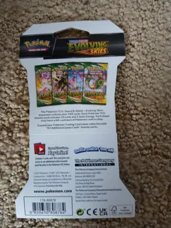 Pokemon TCG Evolving Skies Sleeved Booster Pack Complete Art Set 4 Packs Total - Image 4