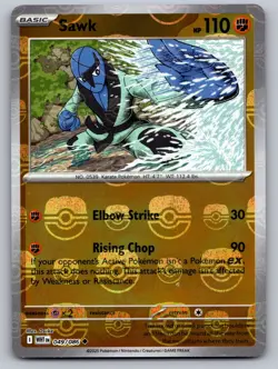 Sawk (Master Ball Pattern) 049/086 Holo Uncommon White Flare Pokemon Near Mint - Image 1