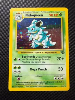 Nidoqueen 7/64 Jungle Holo Rare Pokemon TCG WOTC 1999 LP Condition - Image 1