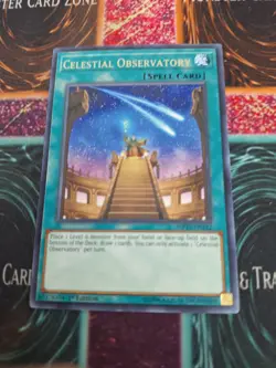 Yugioh Celestial Observatory MP19-EN122 Rare 1st Edition Near Mint - Image 1