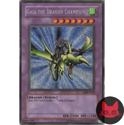 Yugioh Gaia the Dragon Champion LOB-E102 Secret Rare HP - Image 1