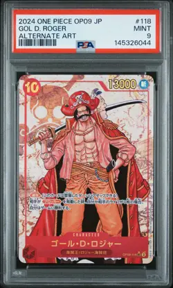 Gol D. Roger One Piece Japanese Op09-Emperors In The New World 118 NM PSA 9 - Image 1