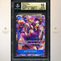 2022 One Piece Romance Dawn JPN #OP01-078 Boa Hancock SR PAR BGS 10 1A - Image 1