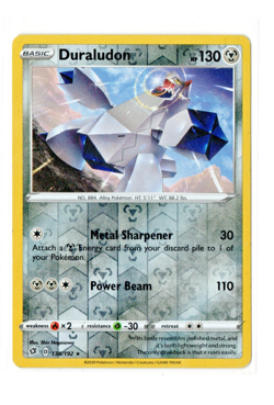 Pokemon TCG - Duraludon 138/192 - Rebel Clash Reverse Holo Rare Card - Played LP - Image 1